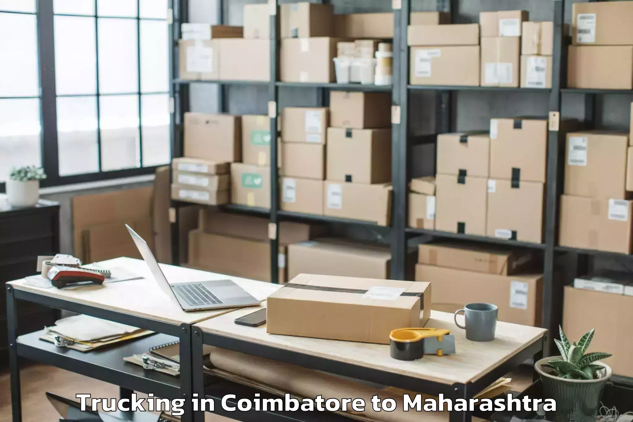 Easy Coimbatore to Pimpalgaon Trucking Booking